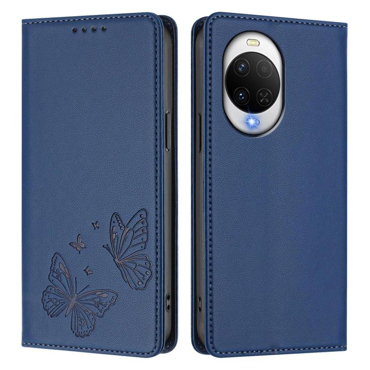 For Huawei nova 15 / 14 Strong Magnetic Dual Butterfly RFID Vegan Leather Phone Case