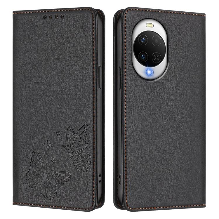 For Huawei nova 15 / 14 Strong Magnetic Dual Butterfly RFID Vegan Leather Phone Case