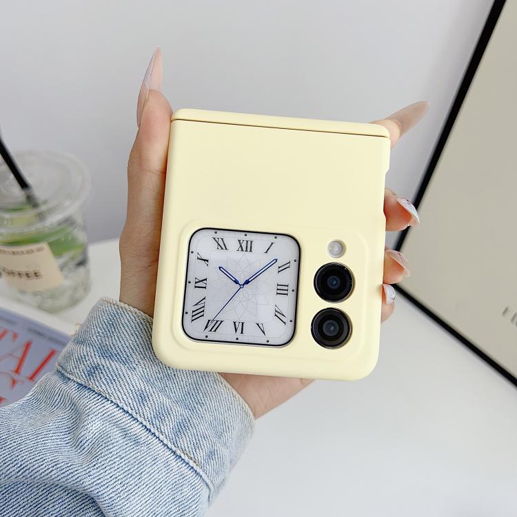 For Huawei nova Flip Skin Feel Central Axis Dual Magnetic PC Phone Case