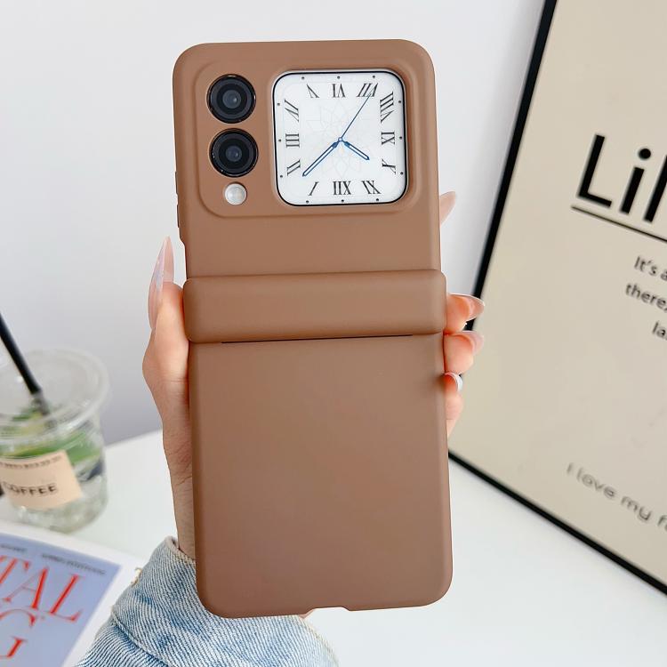 For Huawei nova Flip Skin Feel Central Axis Dual Magnetic PC Phone Case