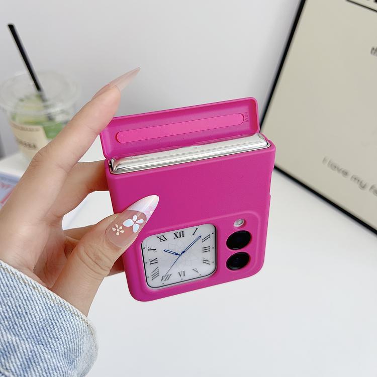 For Huawei nova Flip Skin Feel Central Axis Dual Magnetic PC Phone Case