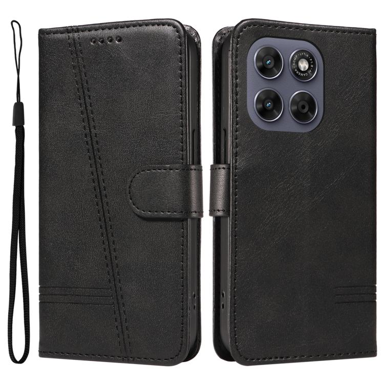 For Motorola Moto G67 5G/G77 5G Global T-type Stitch Leather Phone Case