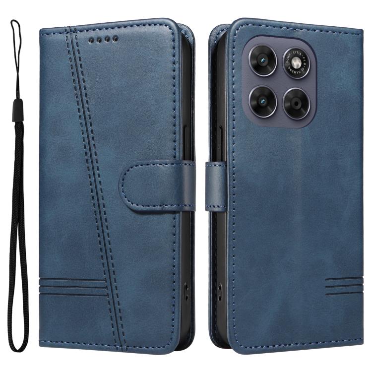 For Motorola Moto G67 5G/G77 5G Global T-type Stitch Leather Phone Case