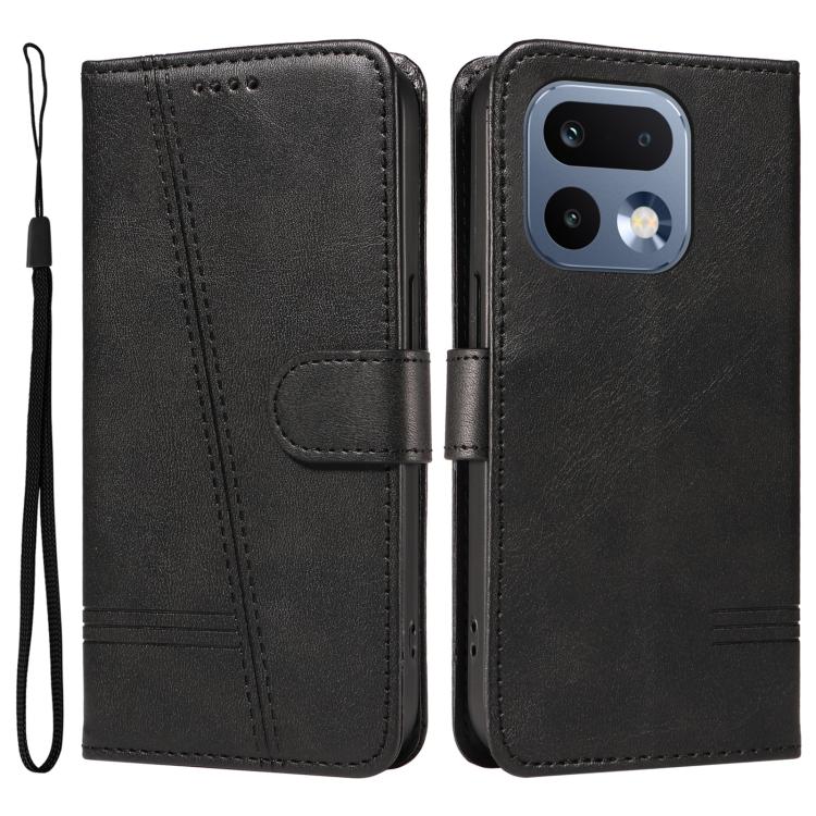 For Realme 16 Pro 5G Global T-type Stitch Leather Phone Case