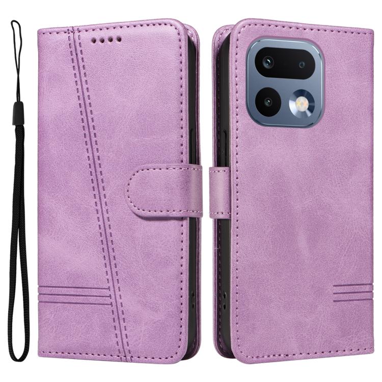 For Realme 16 Pro 5G Global T-type Stitch Leather Phone Case