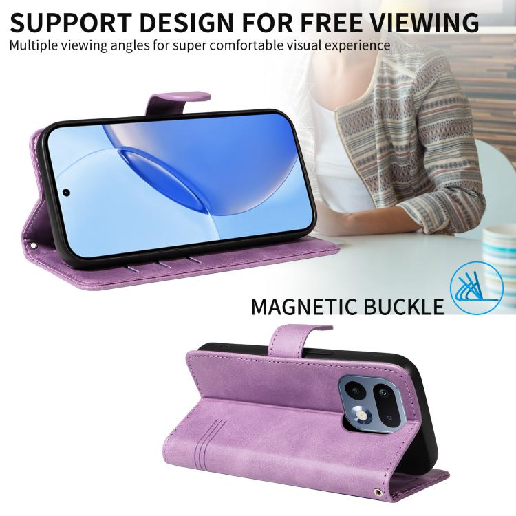 For Realme 16 Pro 5G Global T-type Stitch Leather Phone Case