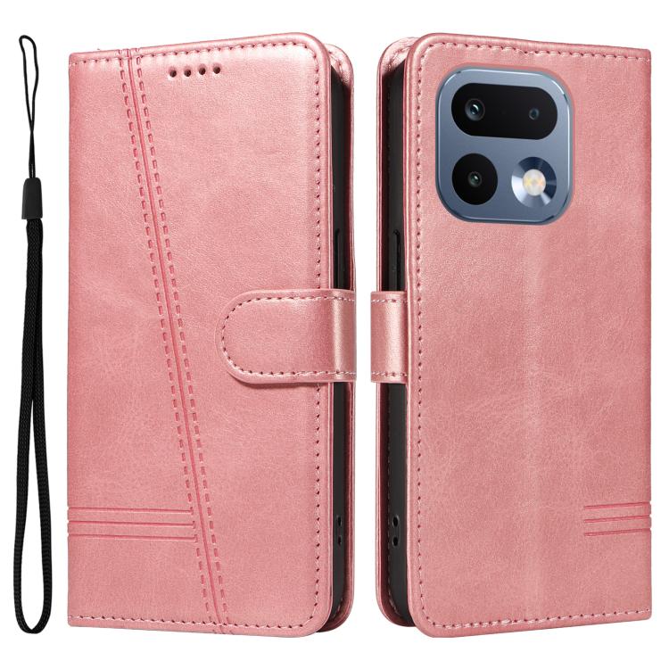 For Realme 16 Pro 5G Global T-type Stitch Leather Phone Case