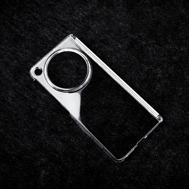 For OPPO Find N6 5G Transparent PC Dual Axis Shockproof Phone Case