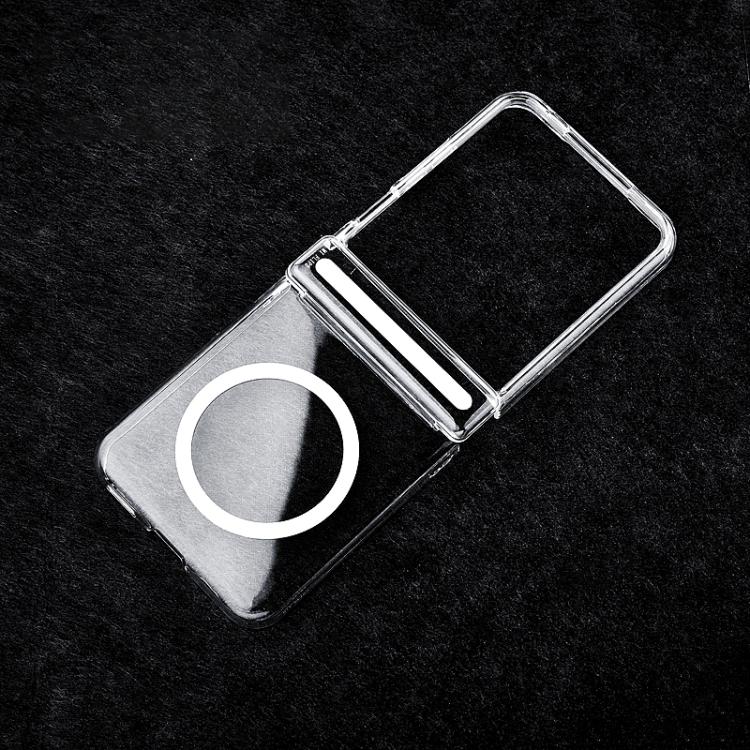For Xiaomi Mix Flip 2 Transparent PC Dual Axis MagSafe Shockproof Phone Case