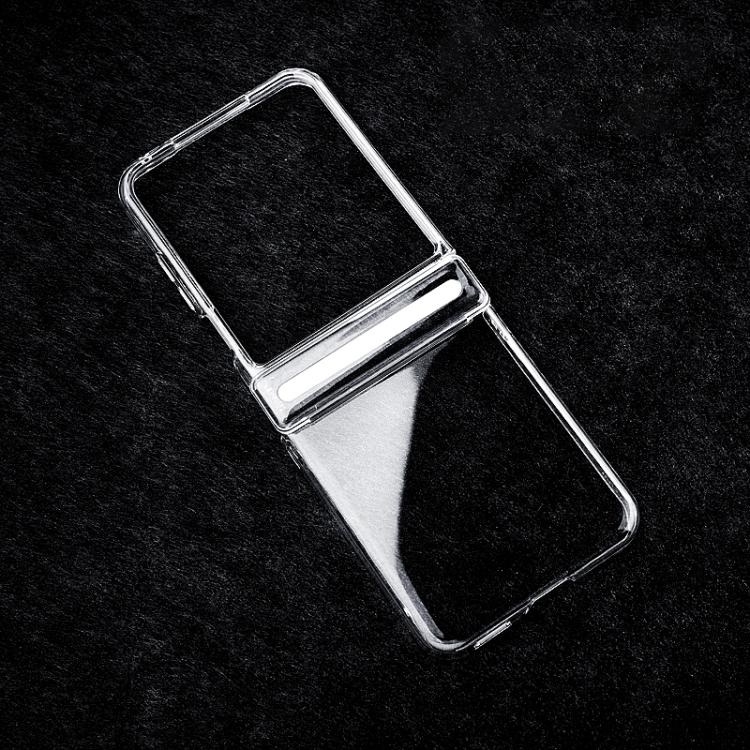 For Xiaomi Mix Flip 2 Transparent PC Dual Axis Shockproof Phone Case