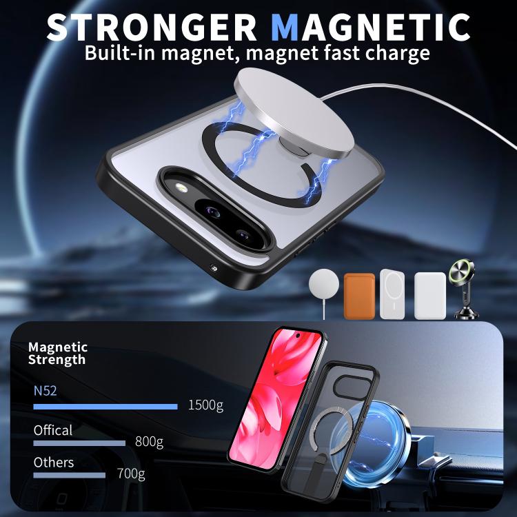 For Google Pixel 10a Star Shine Series TPU + PC MagSafe Phone Case with Fold Holder