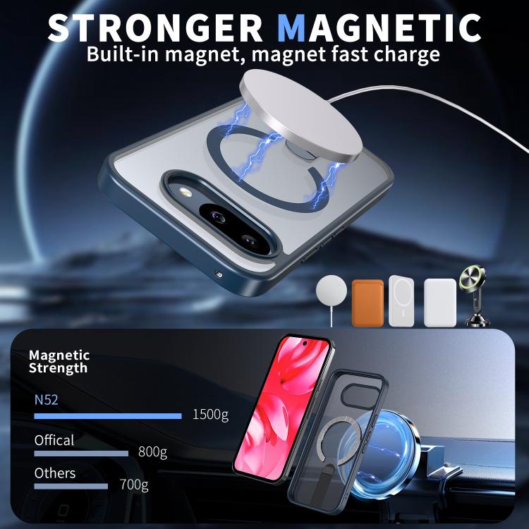 For Google Pixel 10a Star Shine Series TPU + PC MagSafe Phone Case with Fold Holder