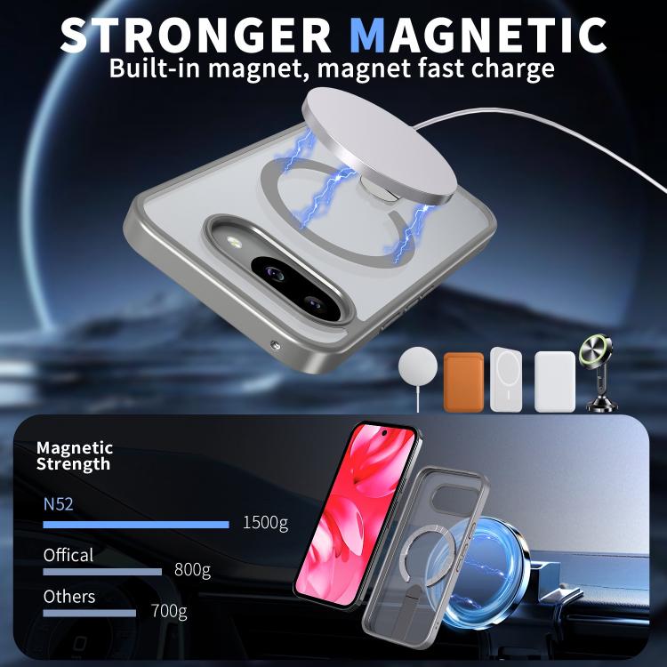 For Google Pixel 10a Star Shine Series TPU + PC MagSafe Phone Case with Fold Holder