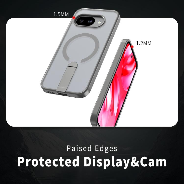 For Google Pixel 10a Star Shine Series TPU + PC MagSafe Phone Case with Fold Holder