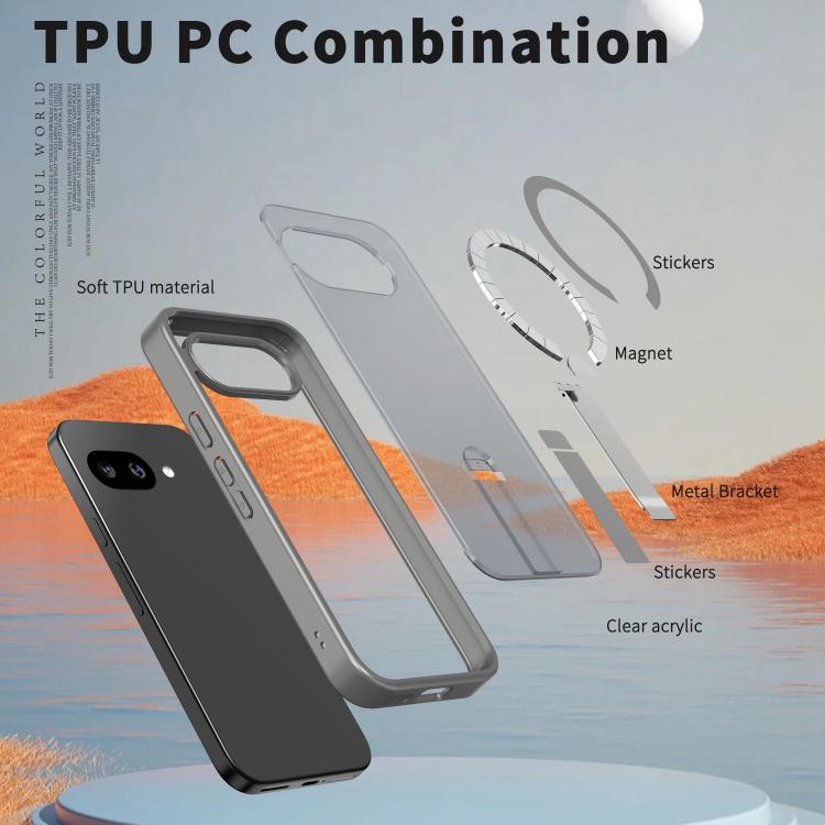 For Google Pixel 10a Star Shine Series TPU + PC MagSafe Phone Case with Fold Holder