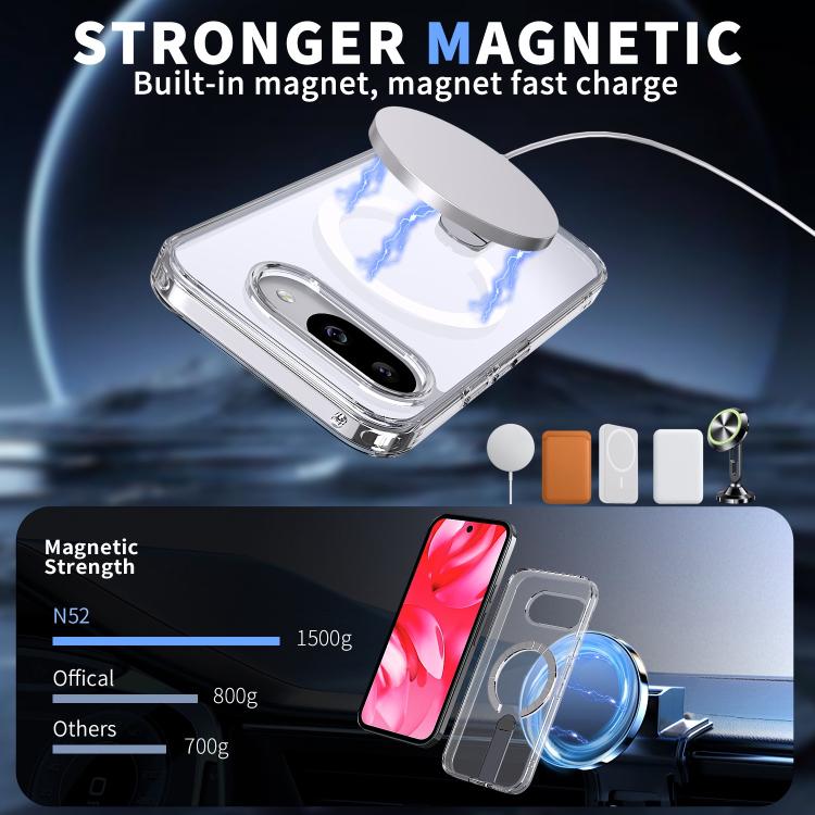 For Google Pixel 10a Star Shine Series TPU + PC MagSafe Phone Case with Fold Holder