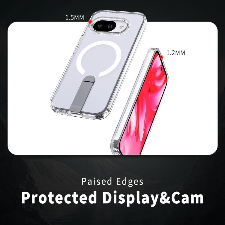 For Google Pixel 10a Star Shine Series TPU + PC MagSafe Phone Case with Fold Holder