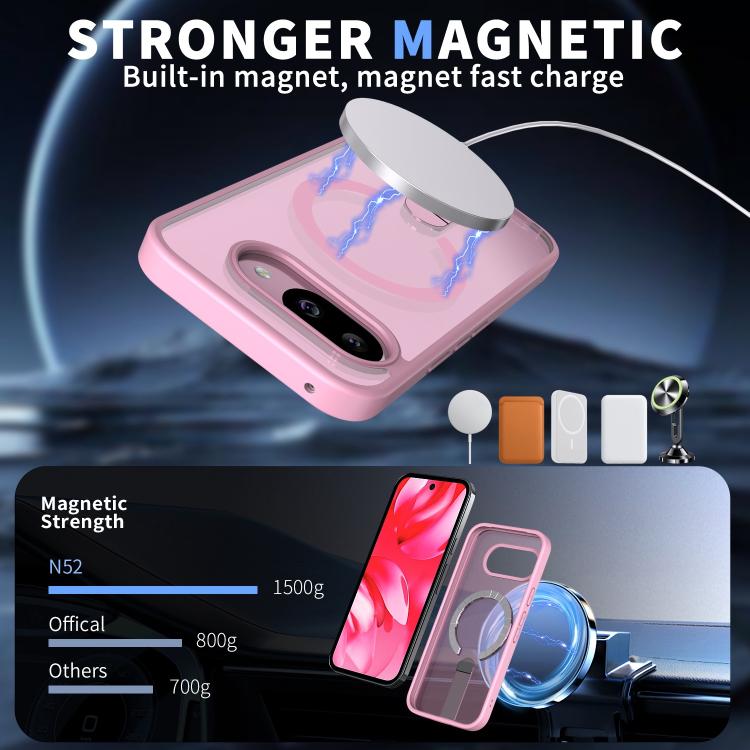 For Google Pixel 10a Star Shine Series TPU + PC MagSafe Phone Case with Fold Holder