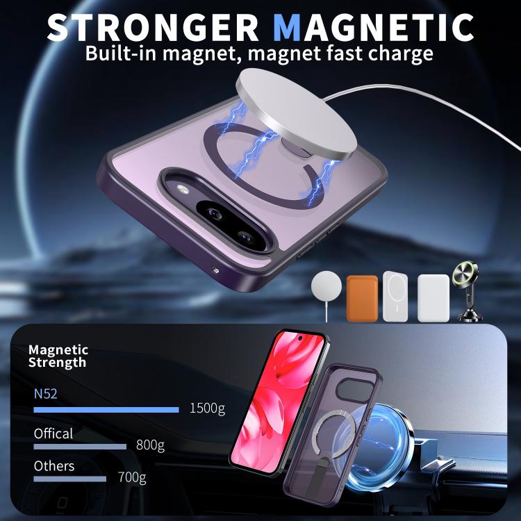 For Google Pixel 10a Star Shine Series TPU + PC MagSafe Phone Case with Fold Holder