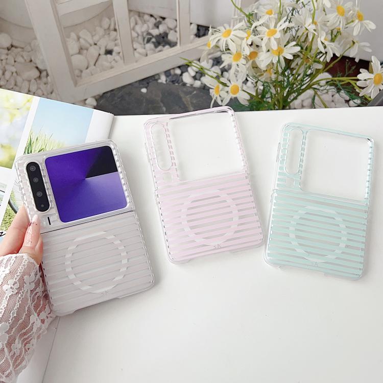 For Huawei Pura X PC Matte Striped Magnetic Phone Case