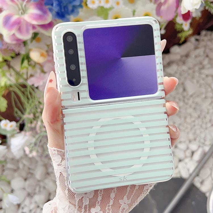 For Huawei Pura X PC Matte Striped Magnetic Phone Case