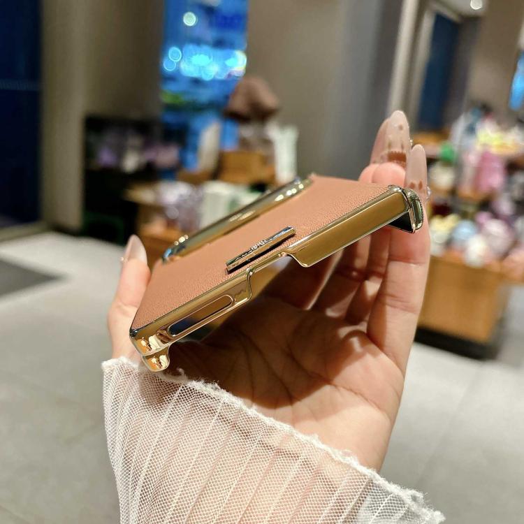 For Huawei Pura X Max Electroplate Dual Axis Supercar Design PU Phone Case