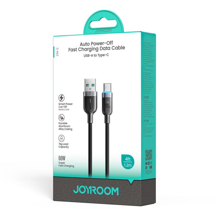 JOYROOM S-A63 StarWay Series 1.2m 66W USB-A to Type-C Auto Power-Off Fast Charging Data Cable