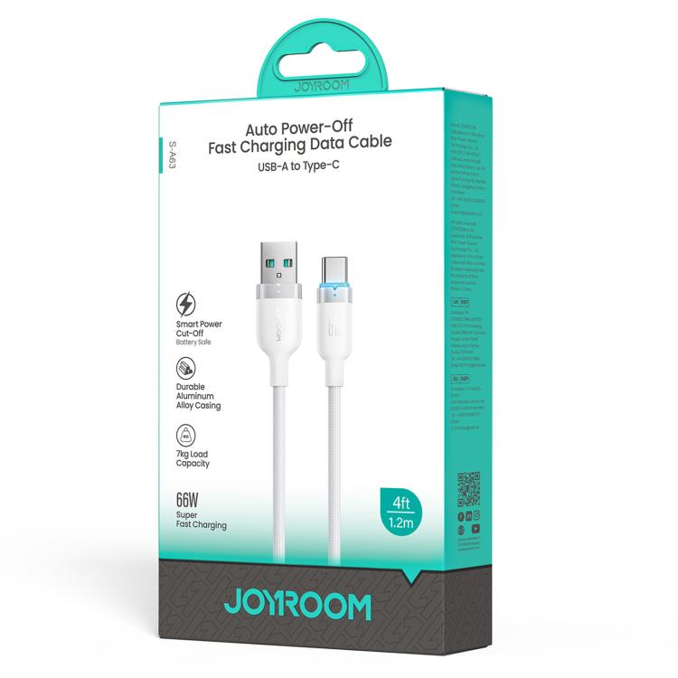 JOYROOM S-A63 StarWay Series 1.2m 66W USB-A to Type-C Auto Power-Off Fast Charging Data Cable
