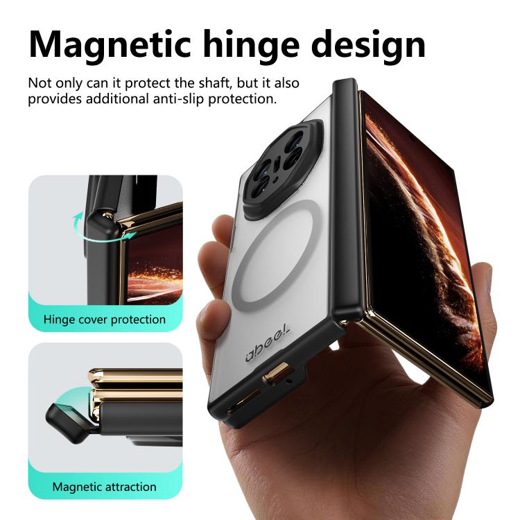 For Huawei Mate XT / XTs Ultimate ABEEL Magnetic Shaft Guard Matte Skin Feel Phone Case
