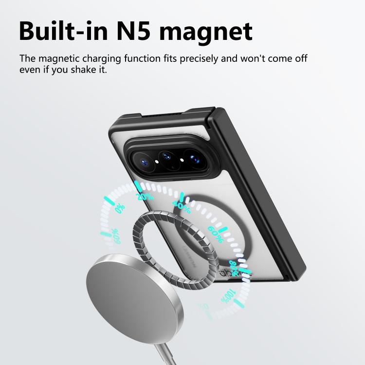 For Huawei Pura X Max ABEEL Magnetic Shaft Guard Matte Skin Feel Phone Case