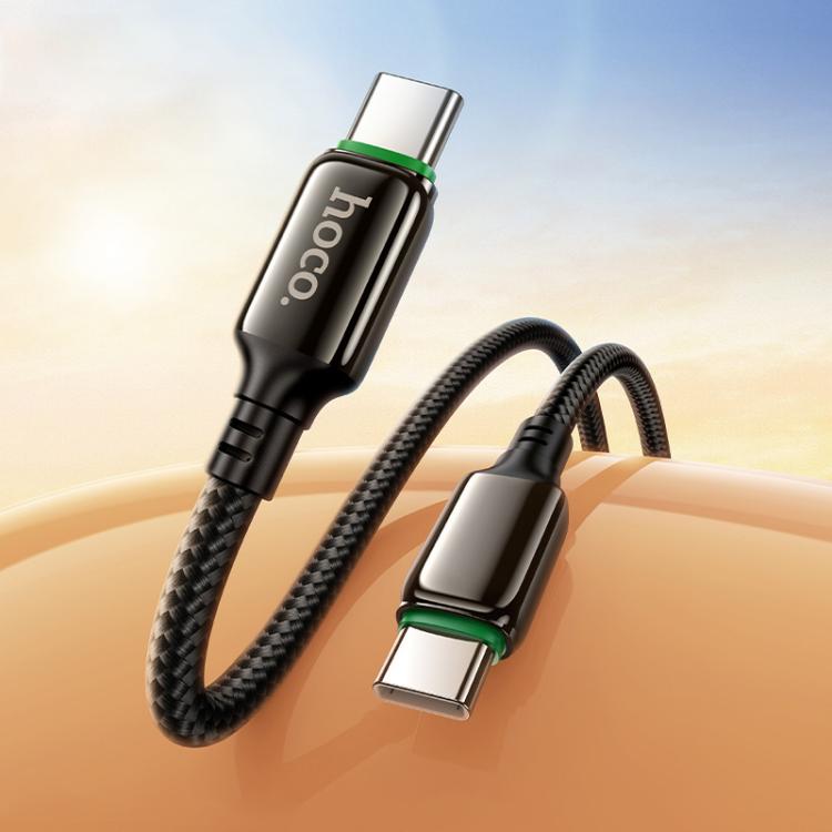 hoco X127 1m Type-C to Type-C Exceed 60W Charging Data Cable - Black