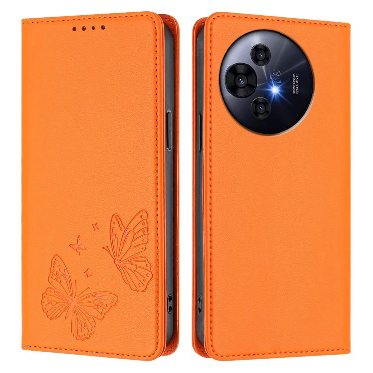 For TCL 50 NxtPaper / 50 Pro NxtPaper / P10 Strong Magnetic Dual Butterfly RFID Vegan Leather Phone Case