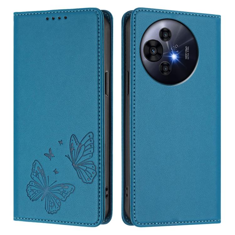 For TCL 50 NxtPaper / 50 Pro NxtPaper / P10 Strong Magnetic Dual Butterfly RFID Vegan Leather Phone Case
