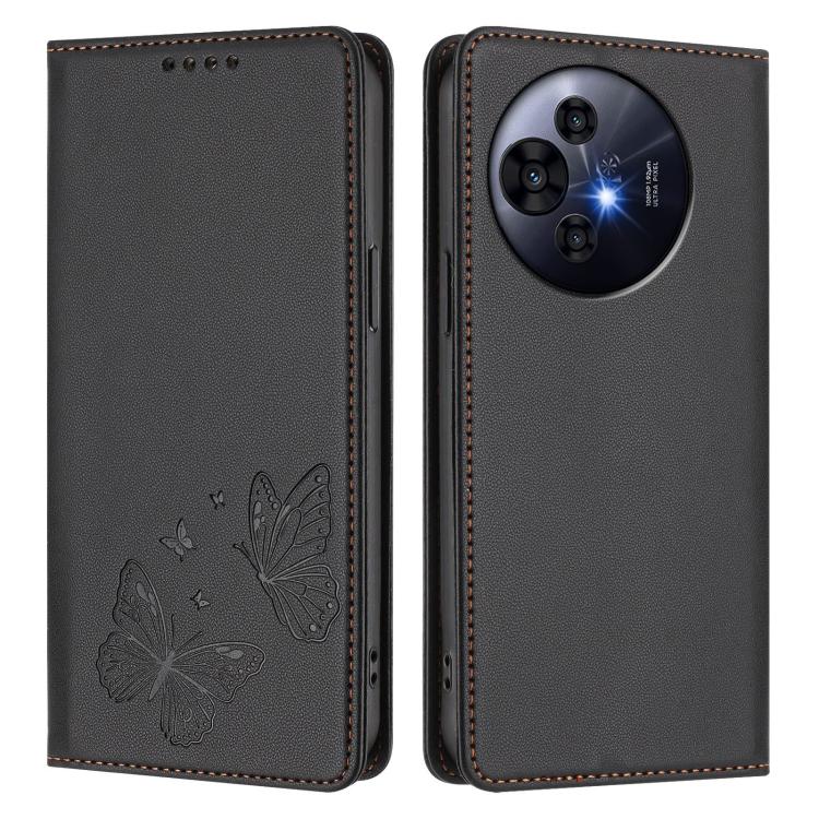 For TCL 50 NxtPaper / 50 Pro NxtPaper / P10 Strong Magnetic Dual Butterfly RFID Vegan Leather Phone Case