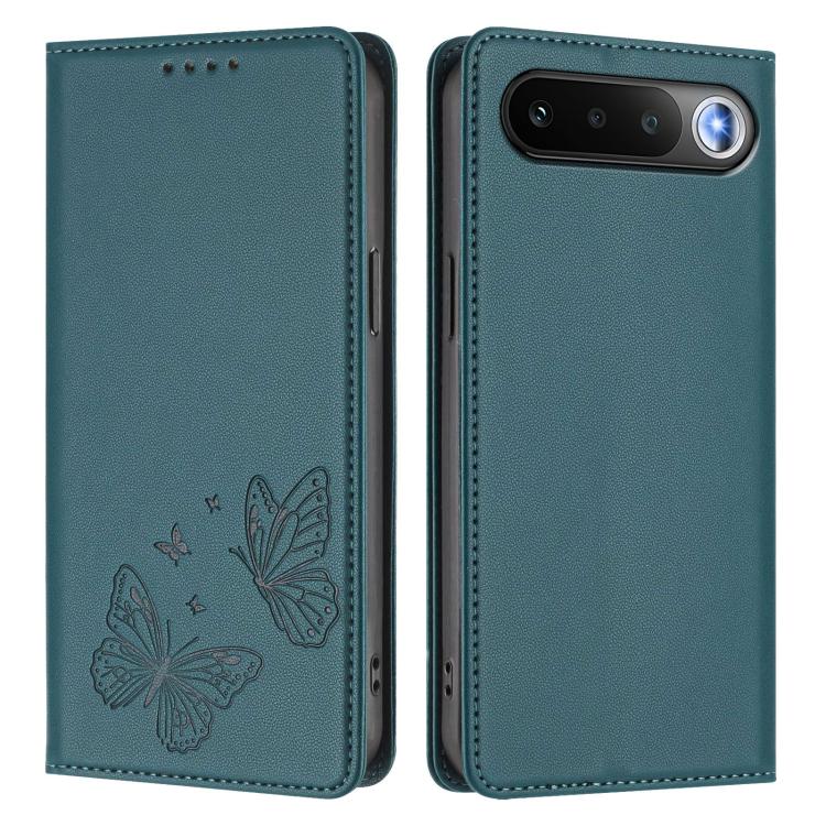 For Realme 16 5G Strong Magnetic Dual Butterfly RFID Vegan Leather Phone Case