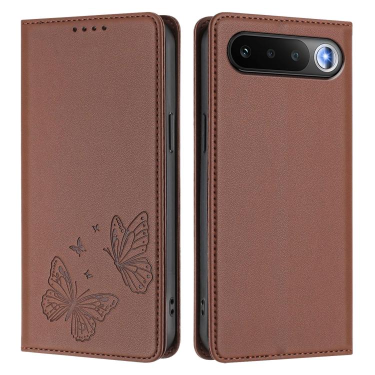 For Realme 16 5G Strong Magnetic Dual Butterfly RFID Vegan Leather Phone Case