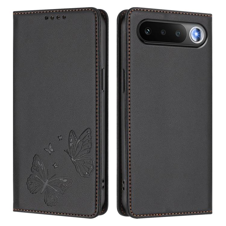 For Realme 16 5G Strong Magnetic Dual Butterfly RFID Vegan Leather Phone Case