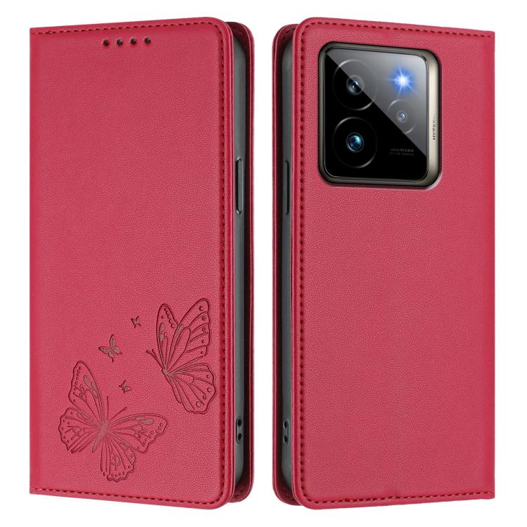 For Realme GT7 Pro / GT7 Pro Racing Strong Magnetic Dual Butterfly RFID Vegan Leather Phone Case