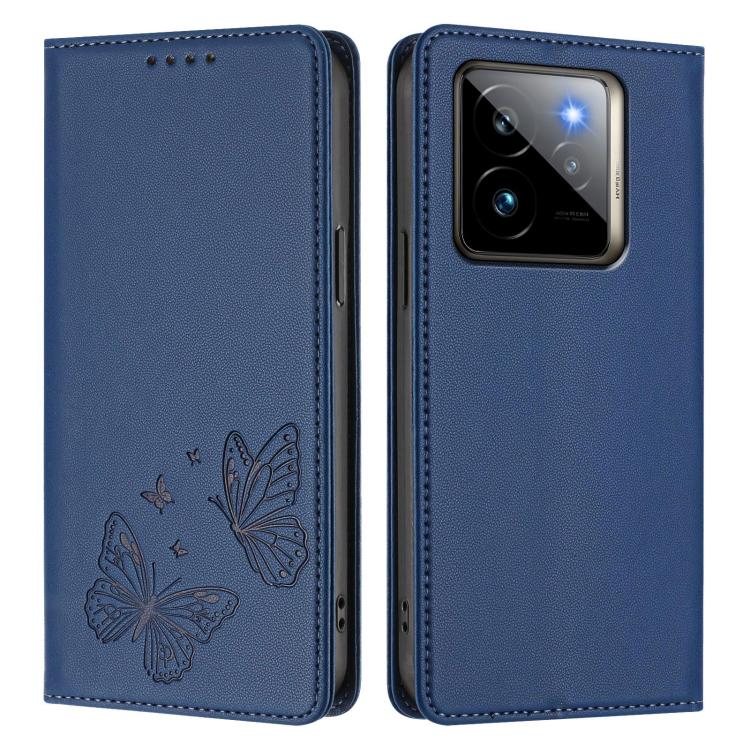 For Realme GT7 Pro / GT7 Pro Racing Strong Magnetic Dual Butterfly RFID Vegan Leather Phone Case