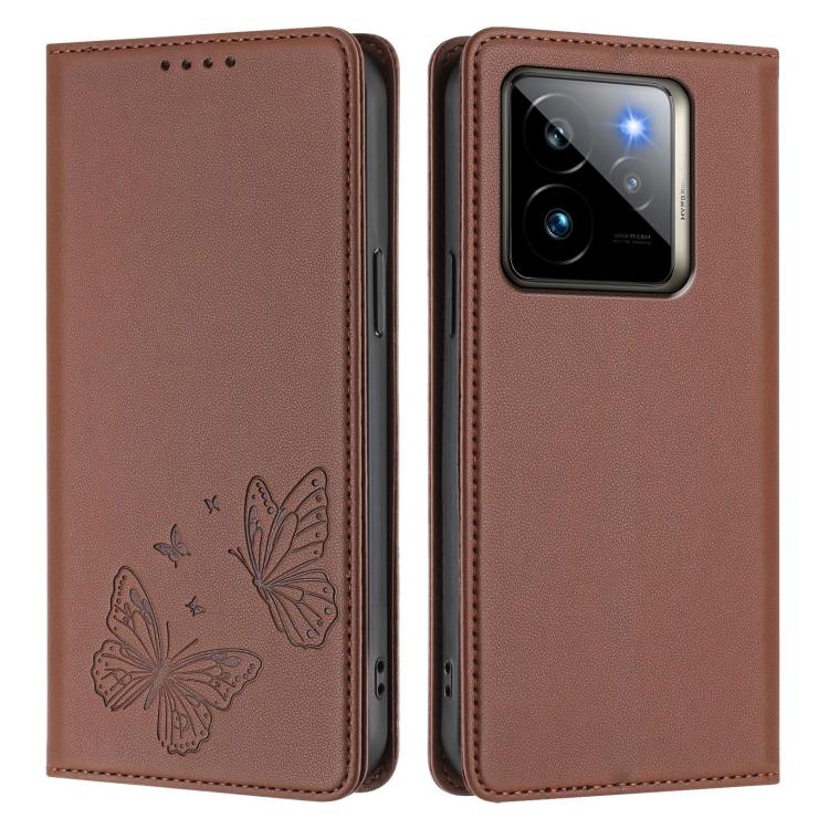 For Realme GT7 Pro / GT7 Pro Racing Strong Magnetic Dual Butterfly RFID Vegan Leather Phone Case