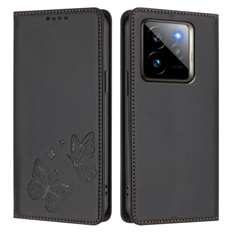 For Realme GT7 Pro / GT7 Pro Racing Strong Magnetic Dual Butterfly RFID Vegan Leather Phone Case