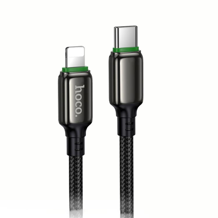 hoco X127 1m Type-C to 8 Pin Exceed PD30W Charging Data Cable - Black