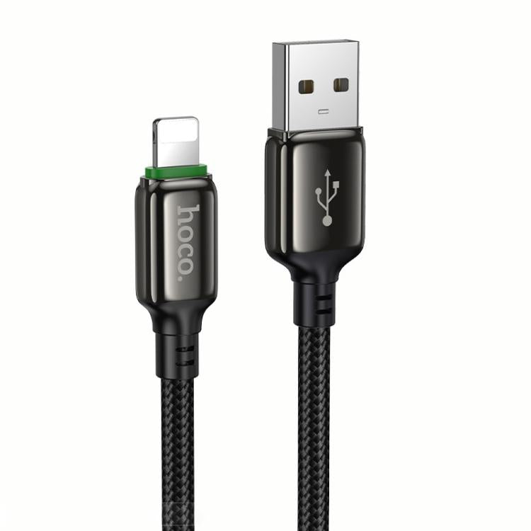 hoco X127 1m USB-A to 8 Pin Exceed Charging Data Cable - Black