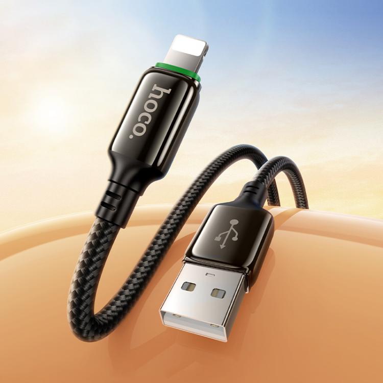 hoco X127 1m USB-A to 8 Pin Exceed Charging Data Cable - Black