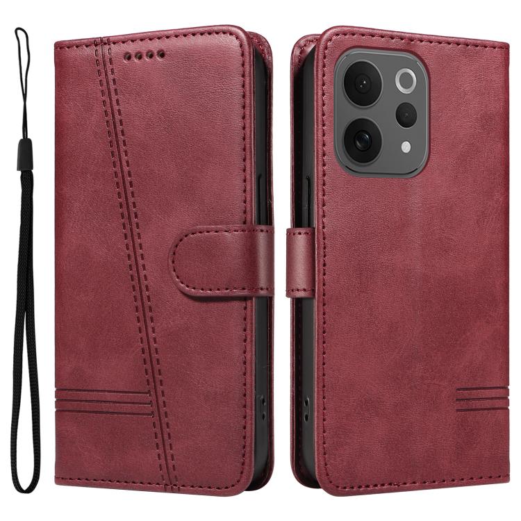 For vivo V70 5G Global / V70 Lite T-type Stitch Leather Phone Case