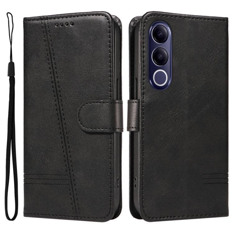 For vivo V70 FE 5G T-type Stitch Leather Phone Case