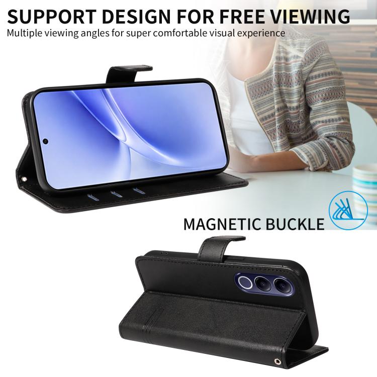 For vivo V70 FE 5G T-type Stitch Leather Phone Case
