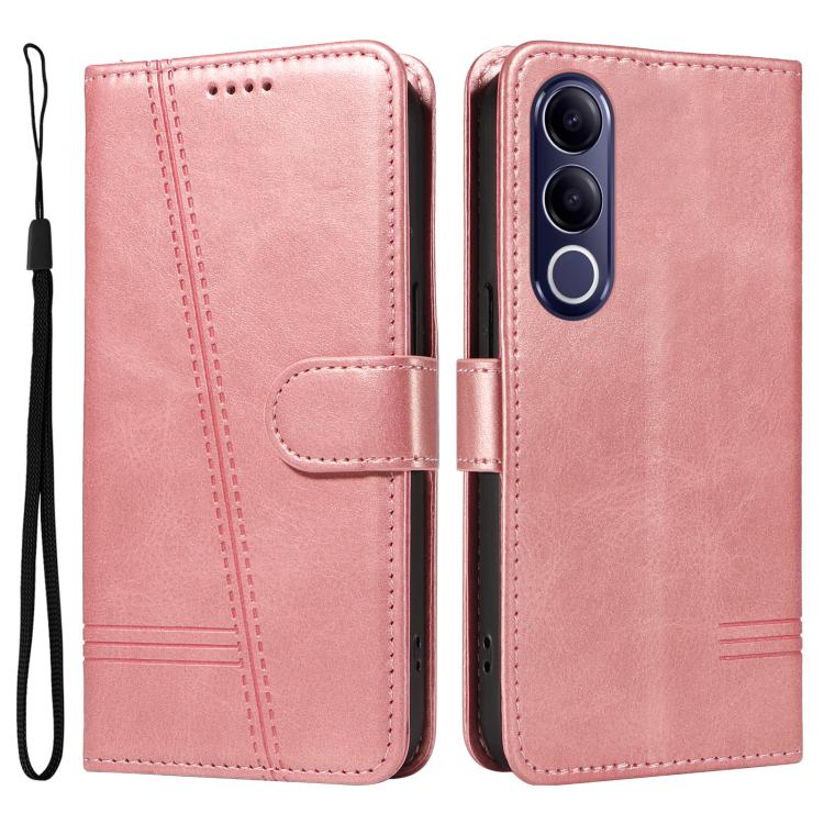 For vivo V70 FE 5G T-type Stitch Leather Phone Case