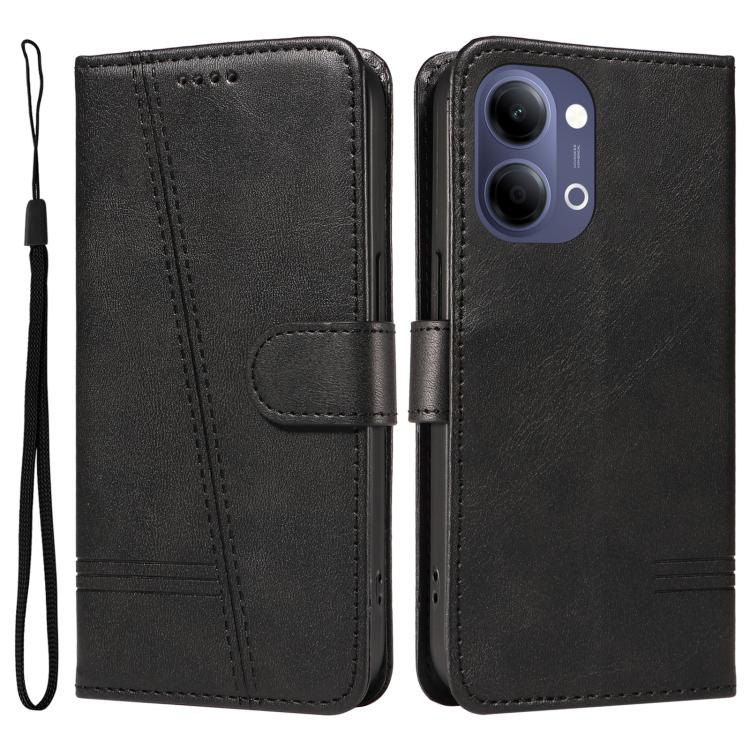 For vivo Y05 4G / Y21 5G 2026 Global T-type Stitch Leather Phone Case