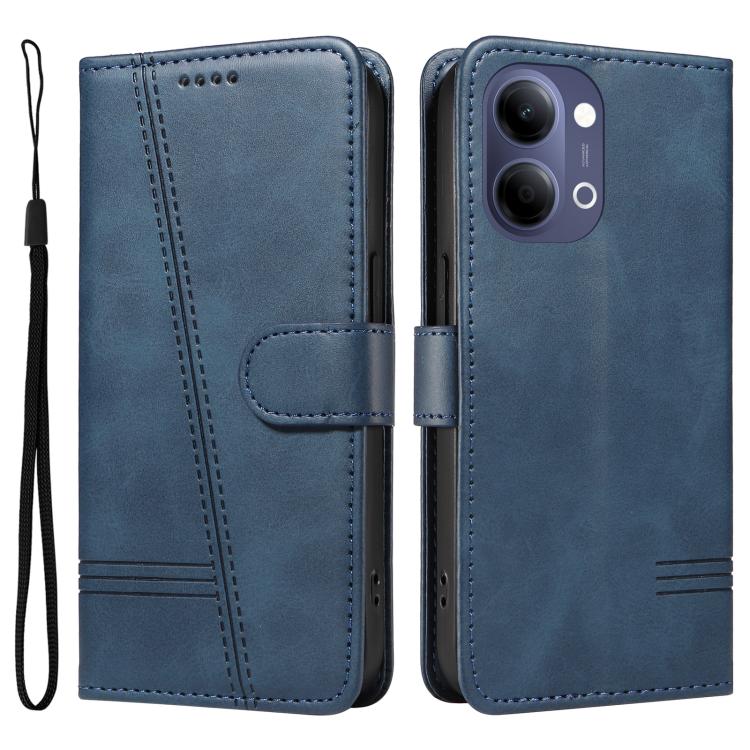 For vivo Y05 4G / Y21 5G 2026 Global T-type Stitch Leather Phone Case